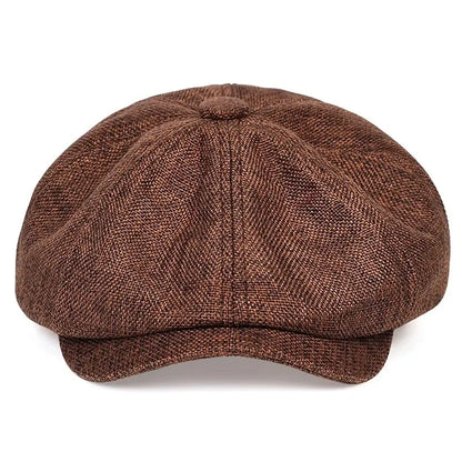 Newsboy Cap – Retro Octagonal Flat Cap for Men & Women