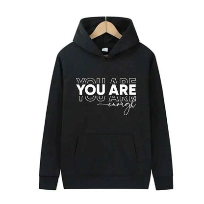 Letter Print Hoodie Casual Streetwear Jogging Pullover Sweatshirt