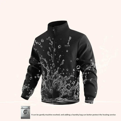 8-Zone Electric Heated Jacket – Unisex Polar Fleece Winter Coat