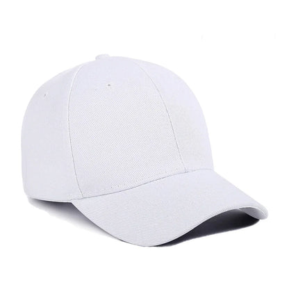 Plain Baseball Cap – Unisex Adjustable Snapback Hat