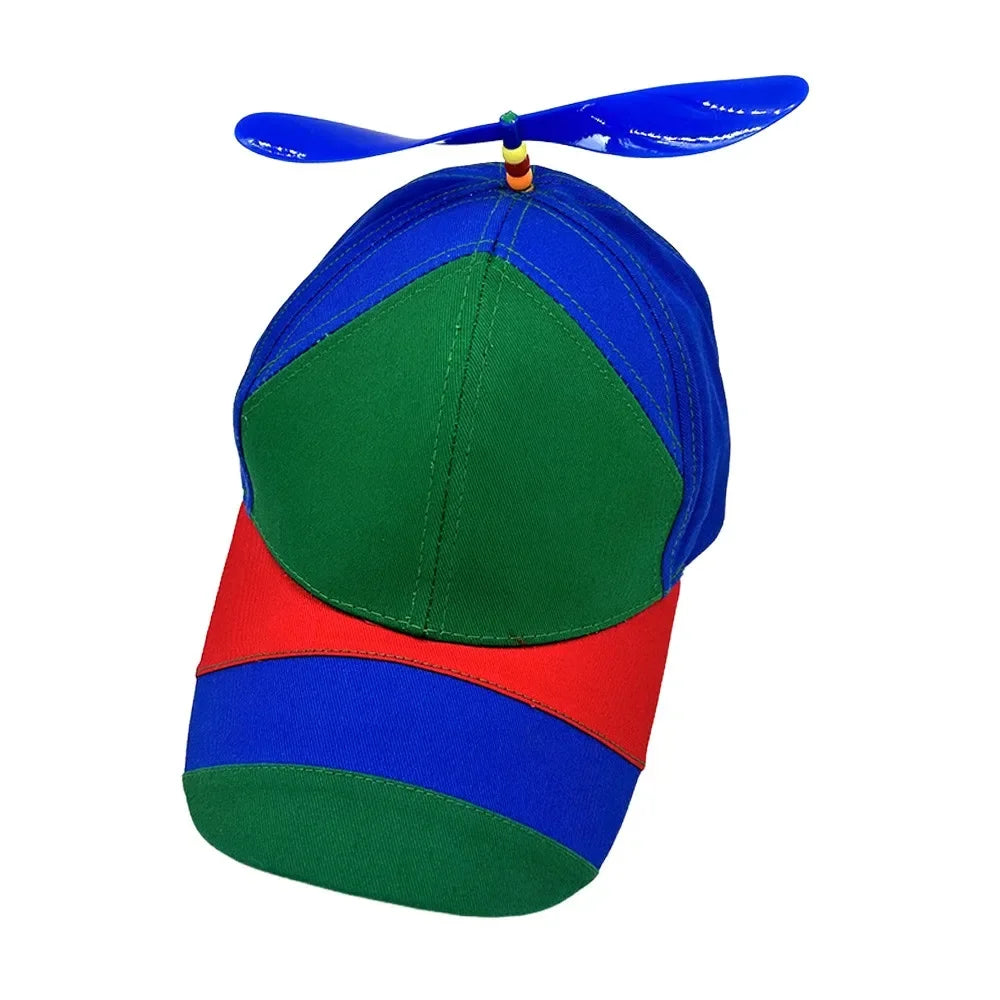 Propeller Beanie Hat – Funny Rainbow Helicopter Cap for Kids