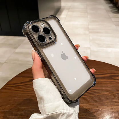 Luxury Transparent Silicone Phone Case Iphone 17 16 Pro Max 15 14 13 12 11 Air 16e X Xs 7 8 Plus