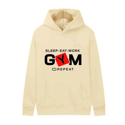 Creative Letter Print Hoodie Y2K Streetwear Fleece Pullover
