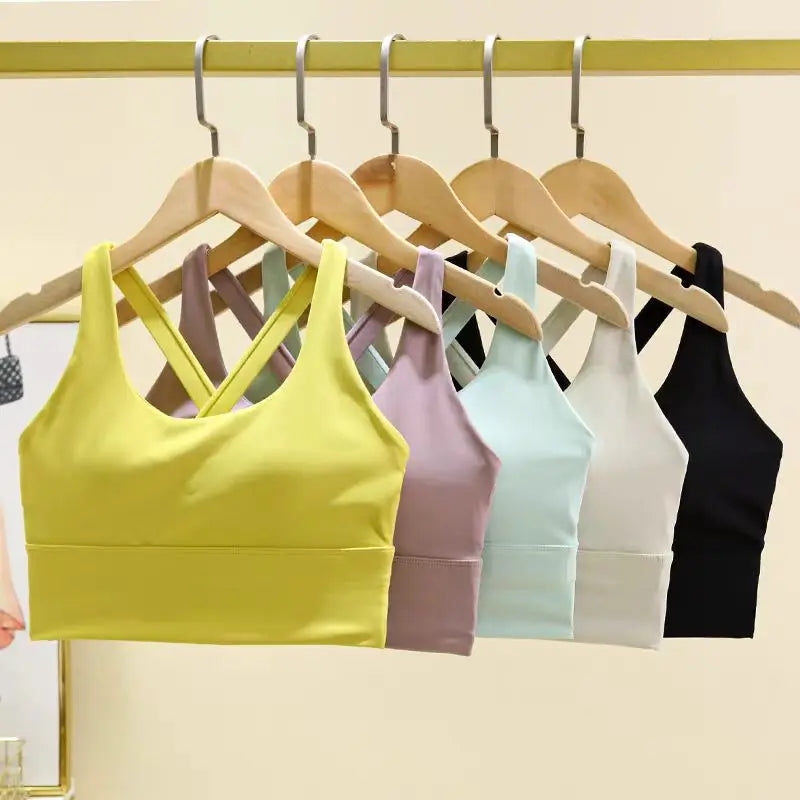 High-Impact Sports Bra with Fixed Removable Pads