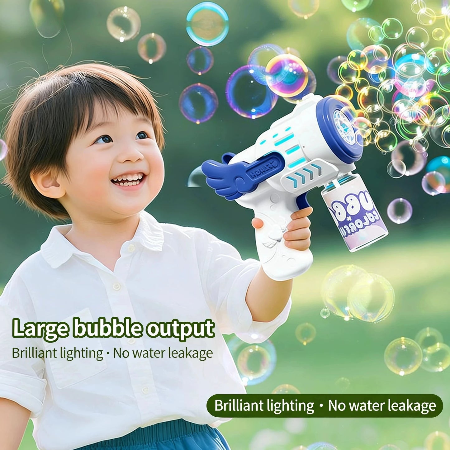 Automatic Bubble Gun Toy – Kids Outdoor Bubble Blower Machine
