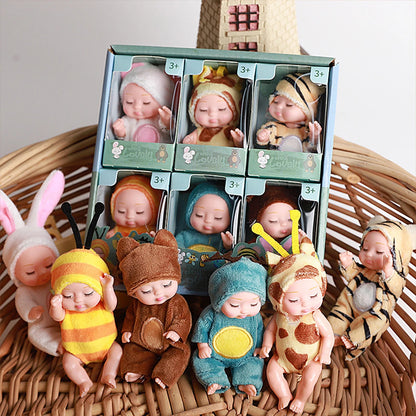 Mini Reborn Baby Dolls in Animal Costumes – Cute Collectible Set