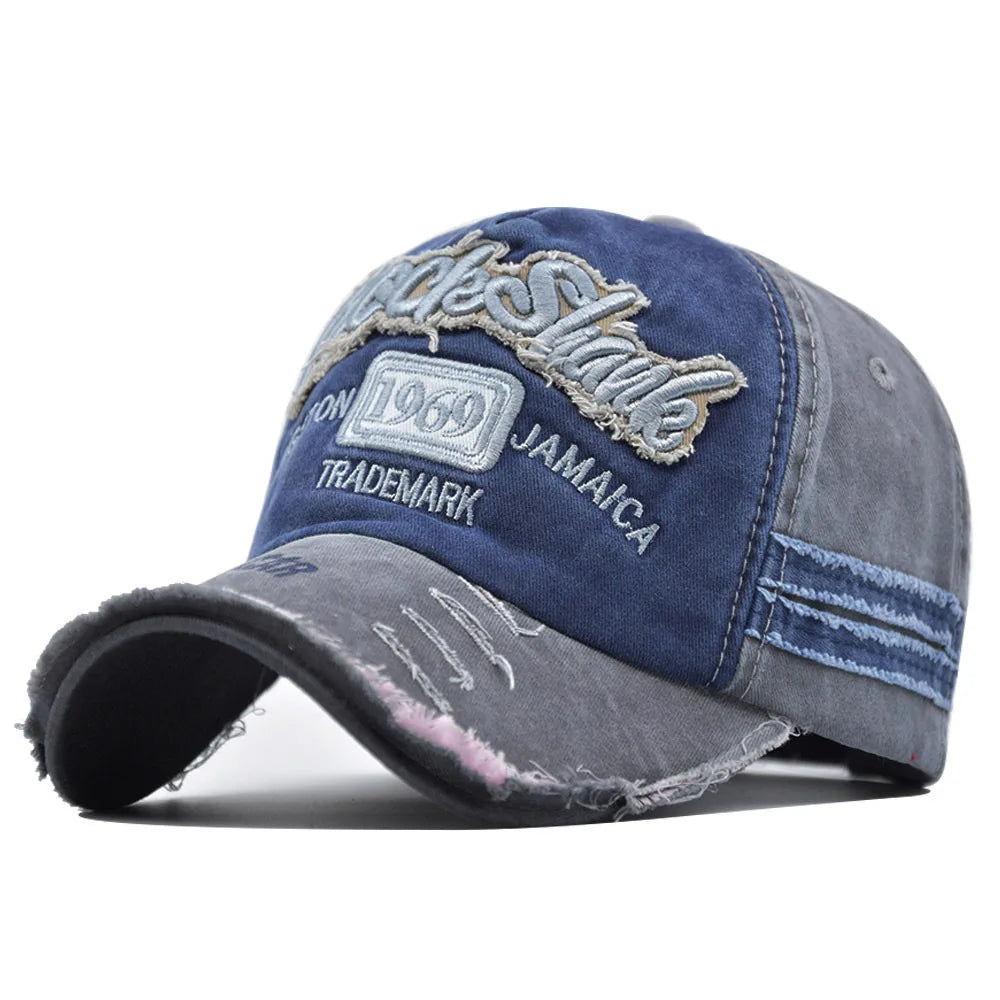 Vintage 1969 Embroidered Baseball Cap – Washed Cotton Snapback