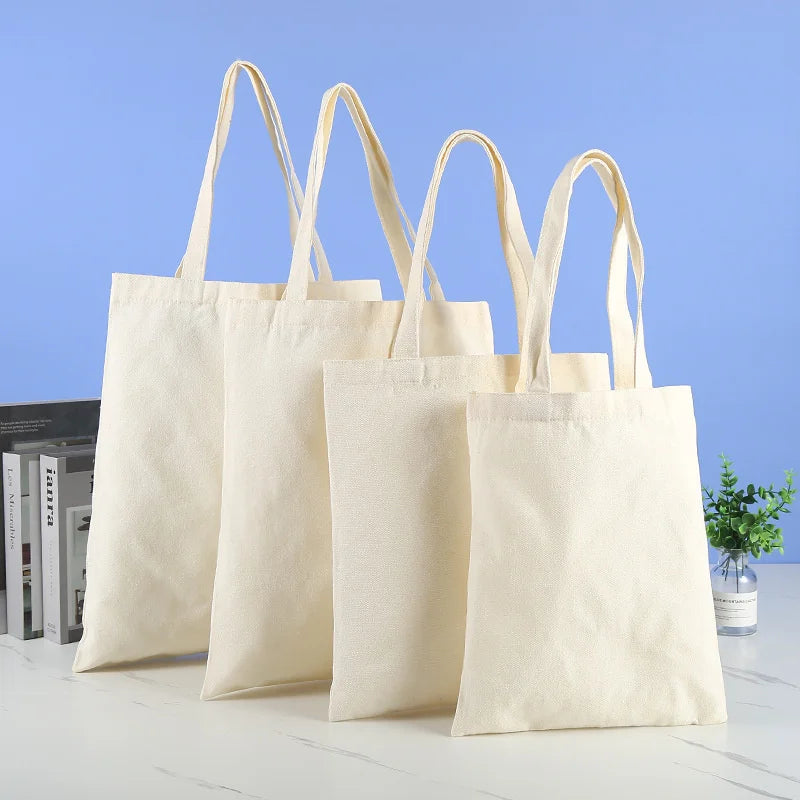 Canvas Tote Bag – Large Capacity Eco-Friendly Reusable Cotton Shoulder Bag