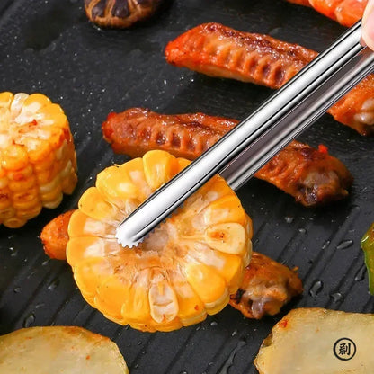 Super Grip Non-Slip Kitchen Tongs - Wide-Tip Stainless Steel Design Effortless Cooking
