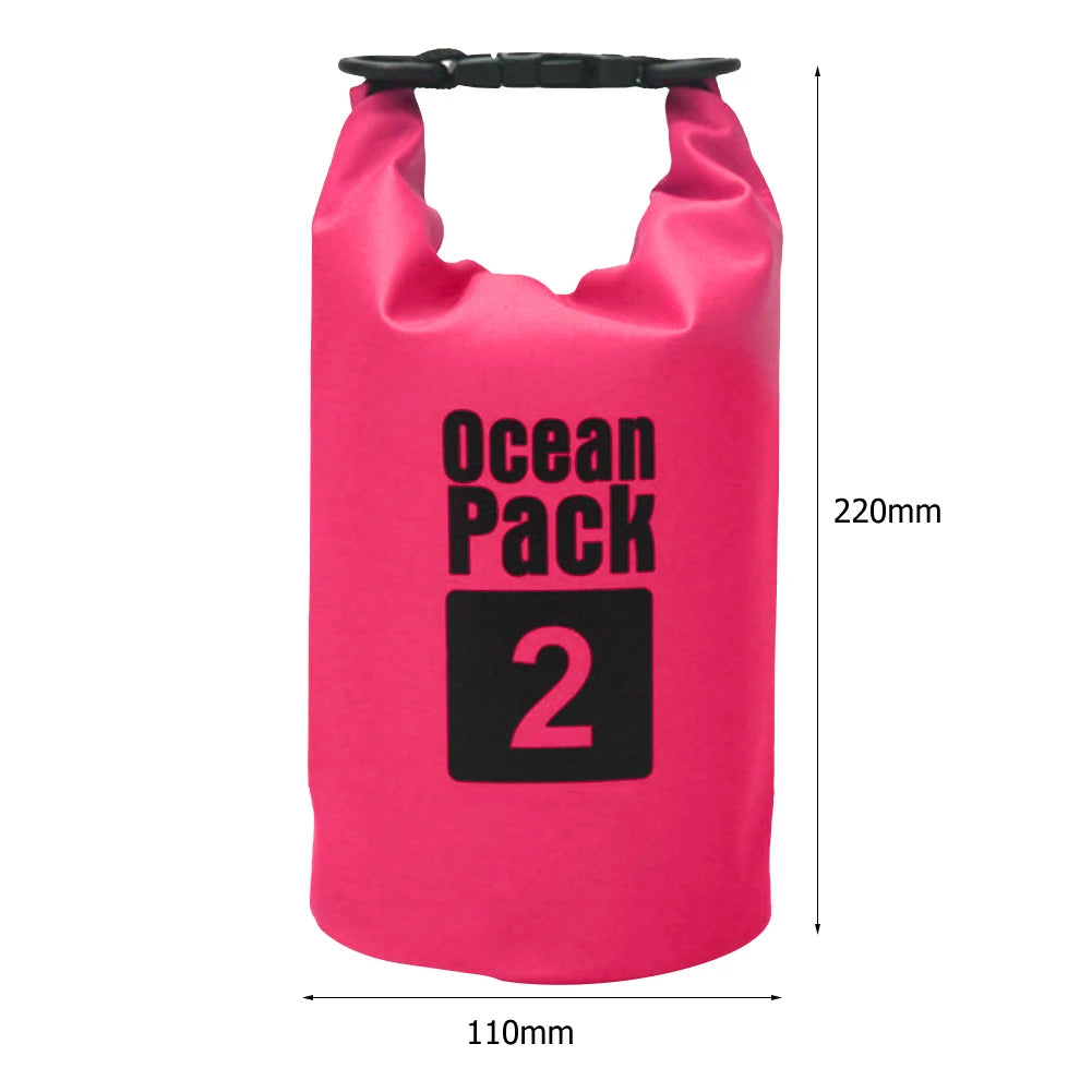 Waterproof Dry Bag – Foldable Roll-Top Pack 2L 3L 5L 10L 15L