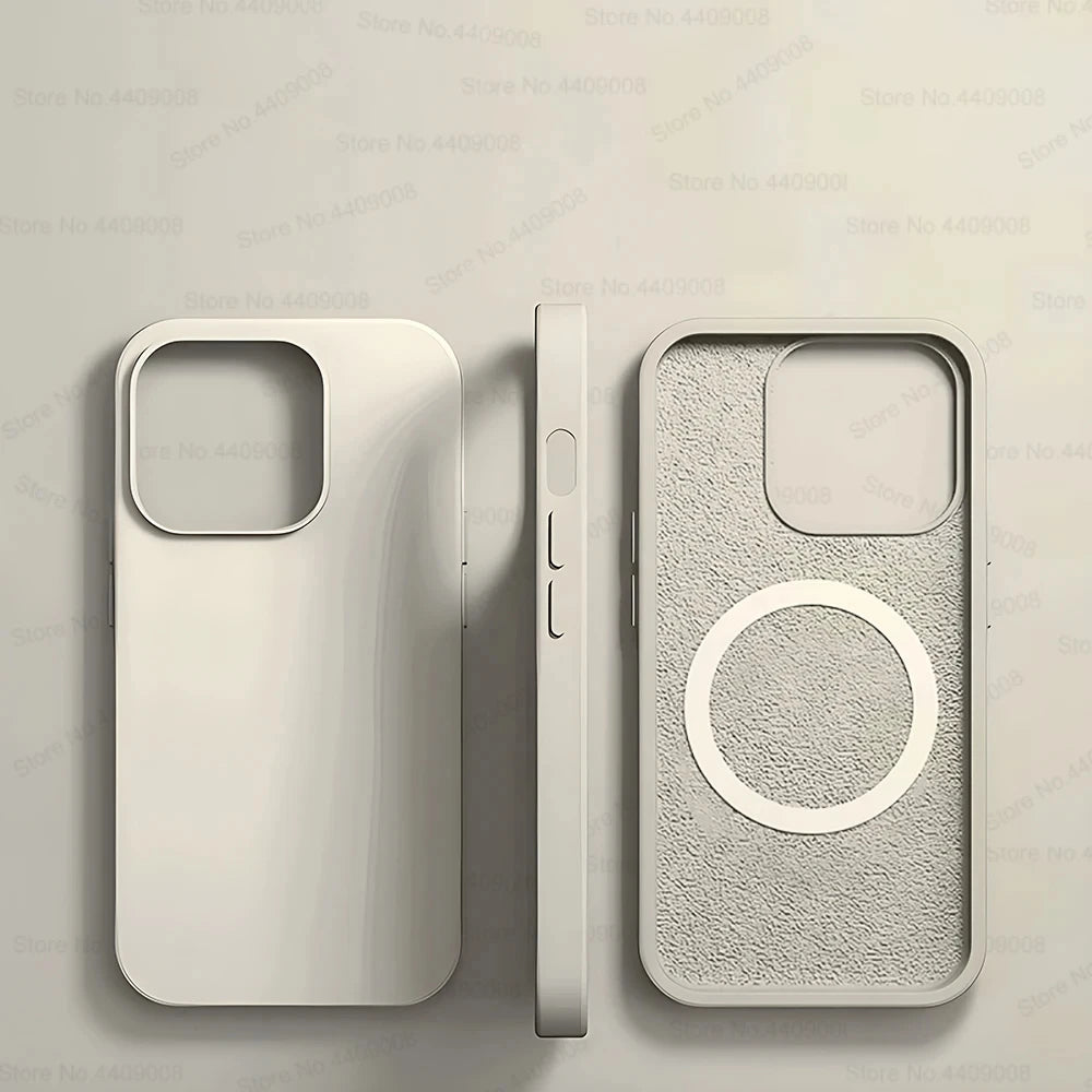 Magsafe Original Magnetic Cases Iphone 15 14 13 12 11 Pro Max Plus Wireless Charge Case Liquid