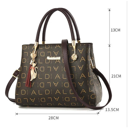 PU Leather Tote Handbag for Women – Large Capacity Crossbody Bag