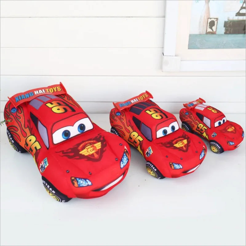 Lightning McQueen Plush Toy – Disney Cars Stuffed Car, 3 Sizes