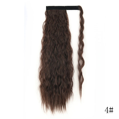 Wrap Around Ponytail Extension – Long Straight Synthetic Clip-In