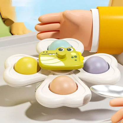 Suction Cup Spinner Toys for Baby Bath (3-Pack)