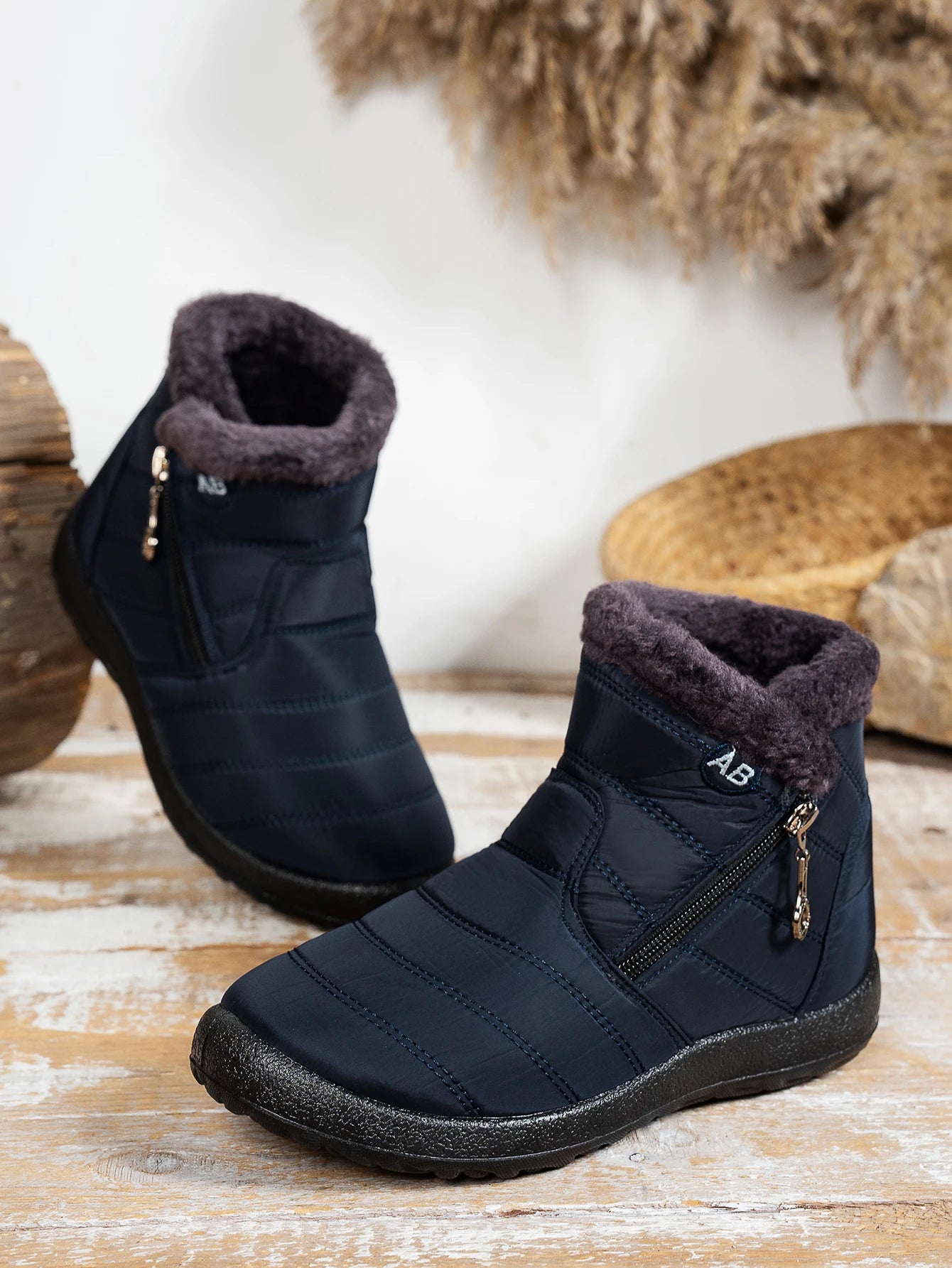 Women's Winter Snow Boots Faux Fur Lined Waterproof Ankle Booties