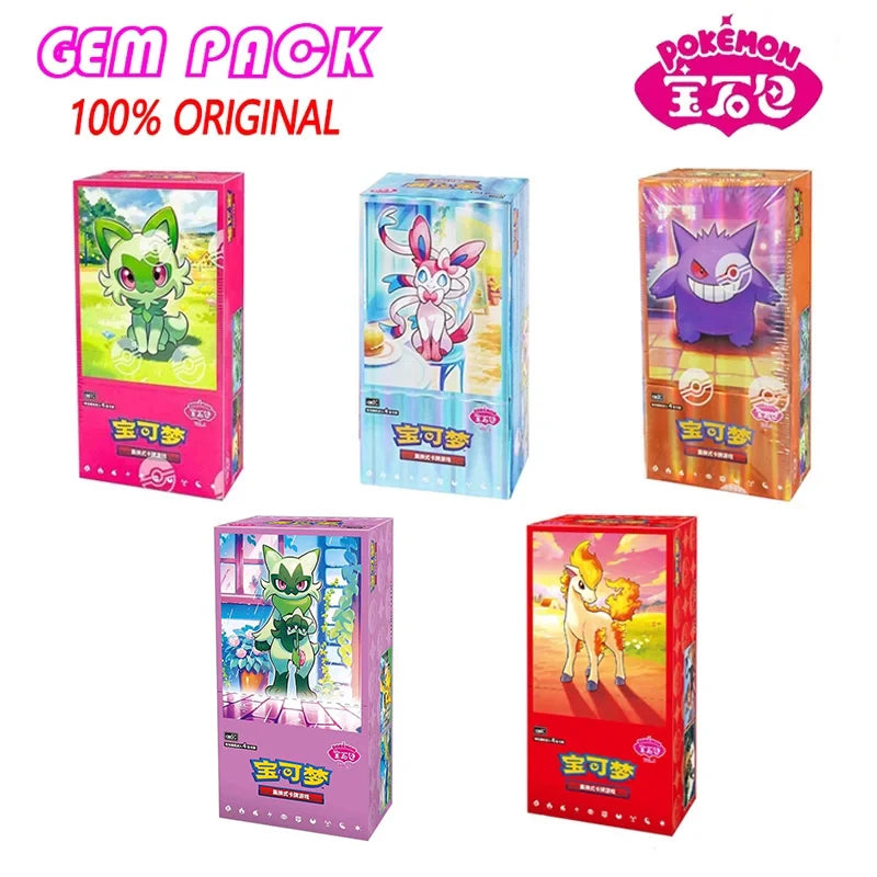 Pokemon TCG Gem Pack Card Box – Chinese Trading Cards (Vol. 1–5)