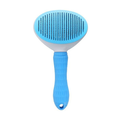 Self-Cleaning Slicker Brush – One-Click Pet Hair Removal Comb