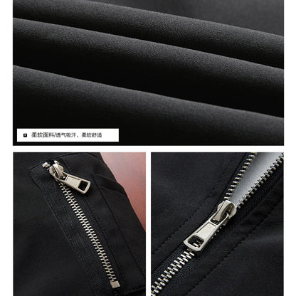 Men's Slim Fit Bomber Jacket – Lightweight Windbreaker Coat