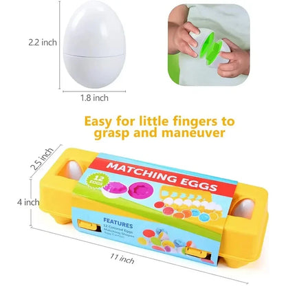 Montessori Smart Eggs Educational Toy for Toddlers 1-3