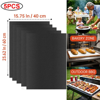 Non-Stick BBQ Grill Mat & Oven Liner – Reusable