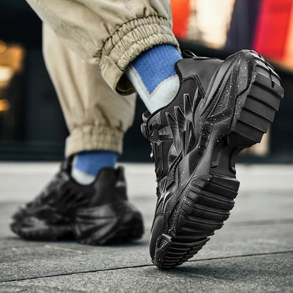 Men's Chunky Sneakers – Air Cushion Sole, Breathable Casual Running Shoes