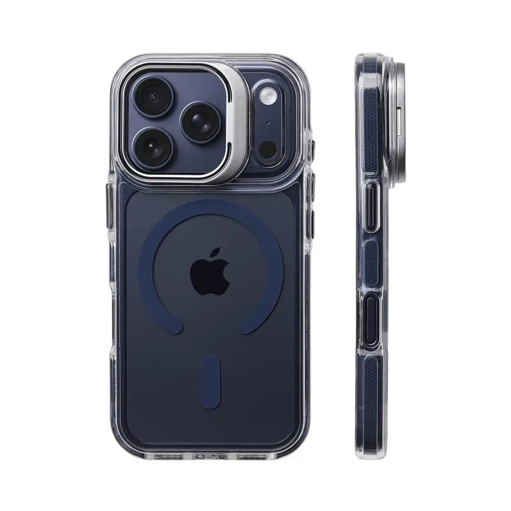 Luxury Magnetic Shockproof Clear Bumper Case Iphone 17 Pro Max Air 16 15 14 13 12 Plus Magsafe Lens