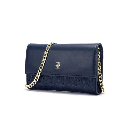 Women's Chain Crossbody Bag – Letter Print PU Leather Flap Shoulder Purse