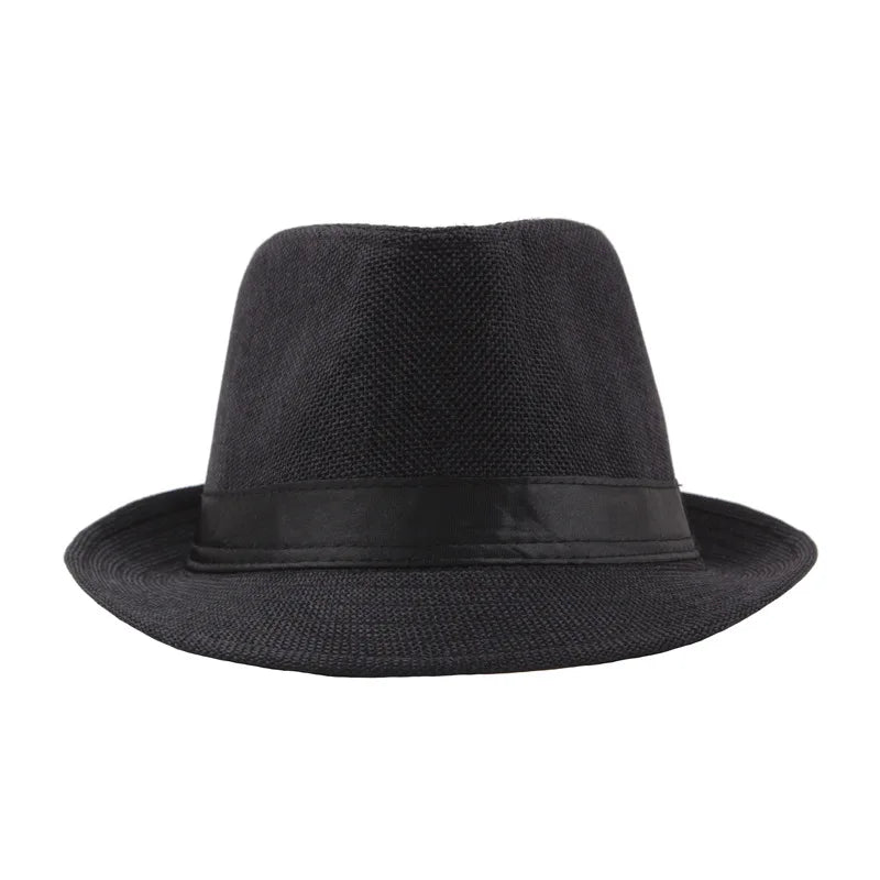 Fedora Sun Hat – Wide Brim Panama Jazz Cap for Men & Women