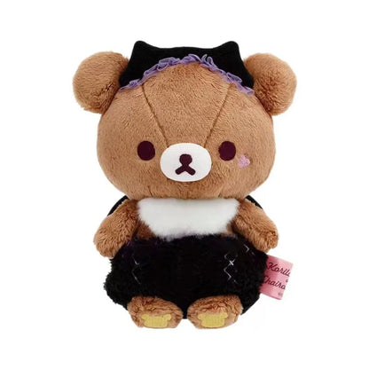 Rilakkuma Plush Keychain – Kawaii Angel & Devil Stuffed Bear Pendant