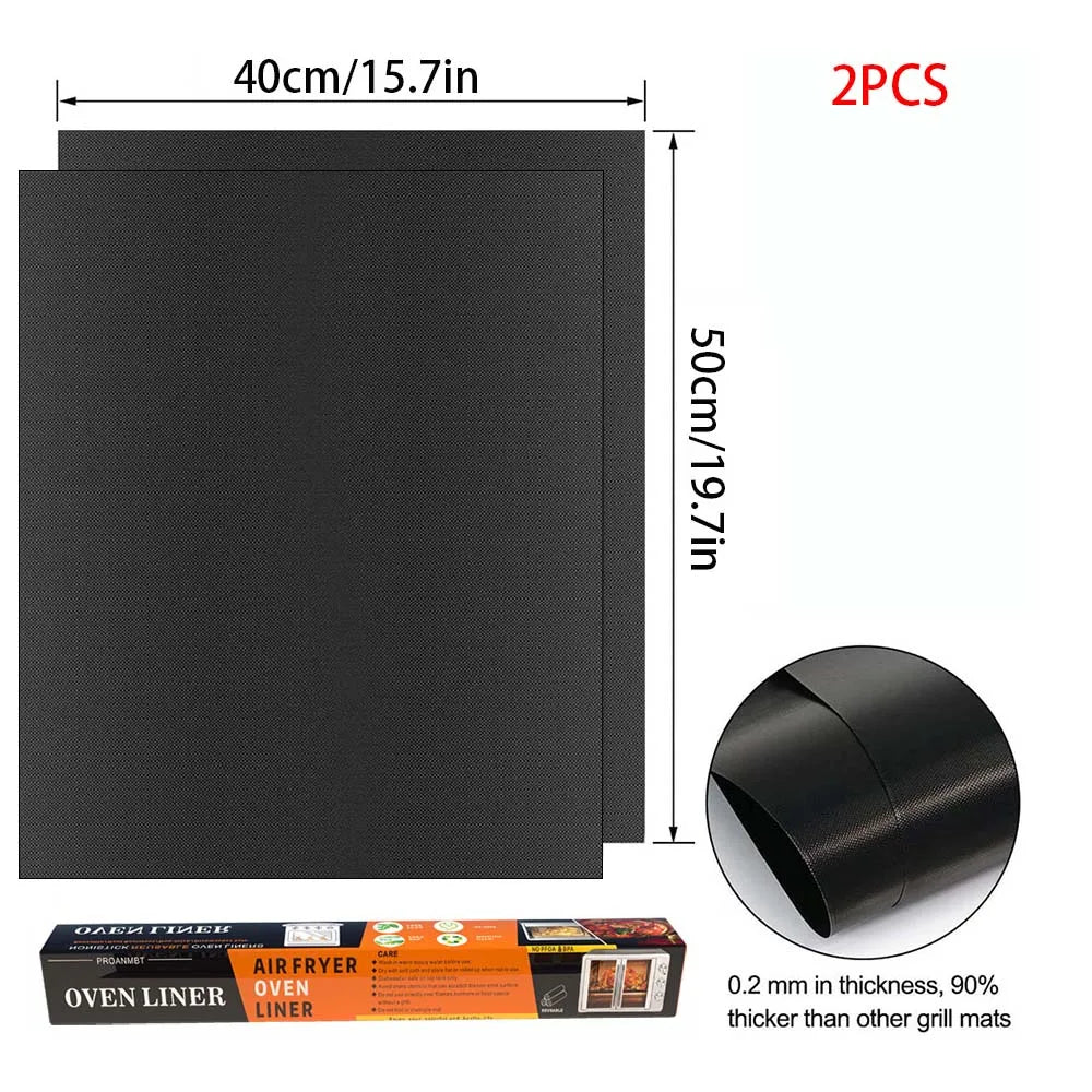 Non-Stick BBQ Grill Mat & Oven Liner – Reusable