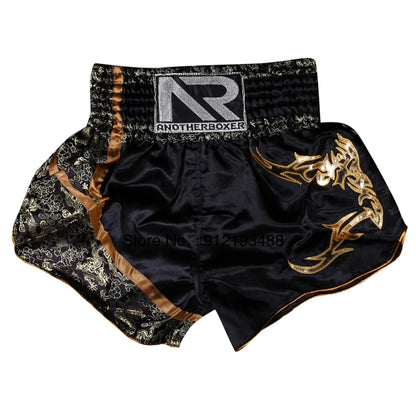 Muay Thai Shorts – Embroidery Kickboxing & Martial Arts Training Pants