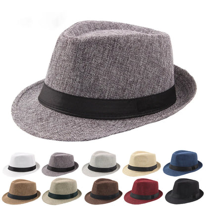 Fedora Sun Hat – Wide Brim Panama Jazz Cap for Men & Women