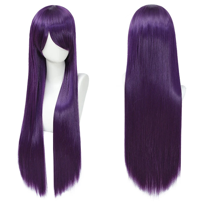 Long Straight Cosplay Wig – 32 Inch Synthetic Lolita Hair, 36 Colors