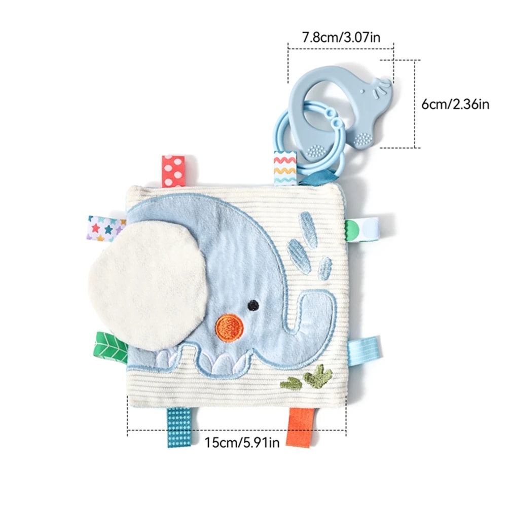 Montessori Baby Busy Box with Sensory Scarves & Cloth Toys