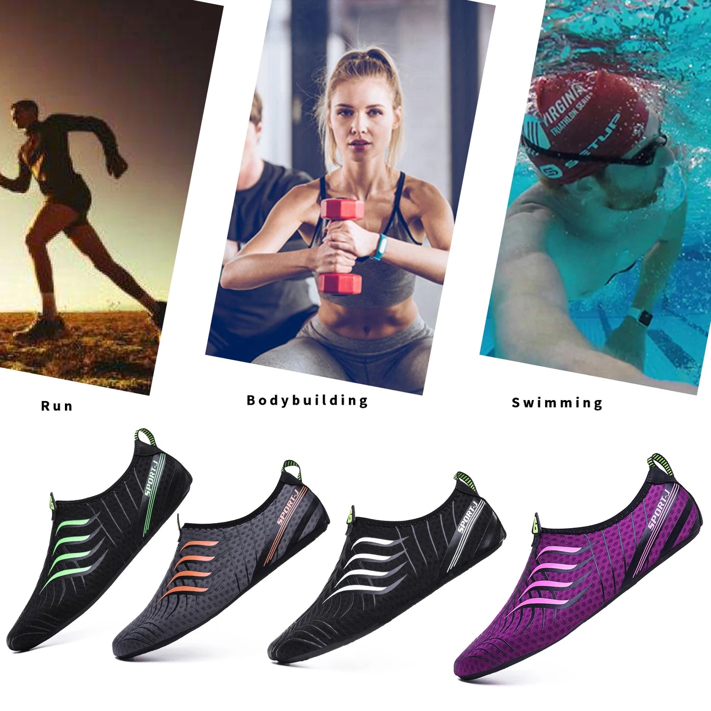 Unisex Water Shoes Barefoot Aqua Socks Beach Swimming Shoes