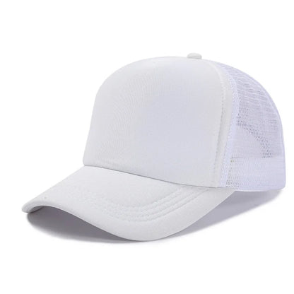 Custom Logo Mesh Trucker Hat – 5-Panel Snapback Baseball Cap for Men & Women