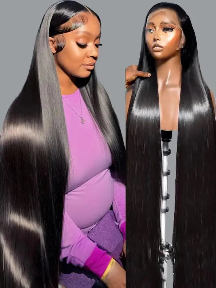 Straight HD Lace Front Wig 200 Density Human Hair 13x4 13x6 5x5 360