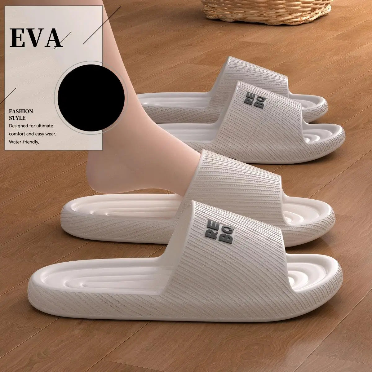 EVA Home Slippers for Men & Women – Soft Cushioned Bathroom Shower Slides