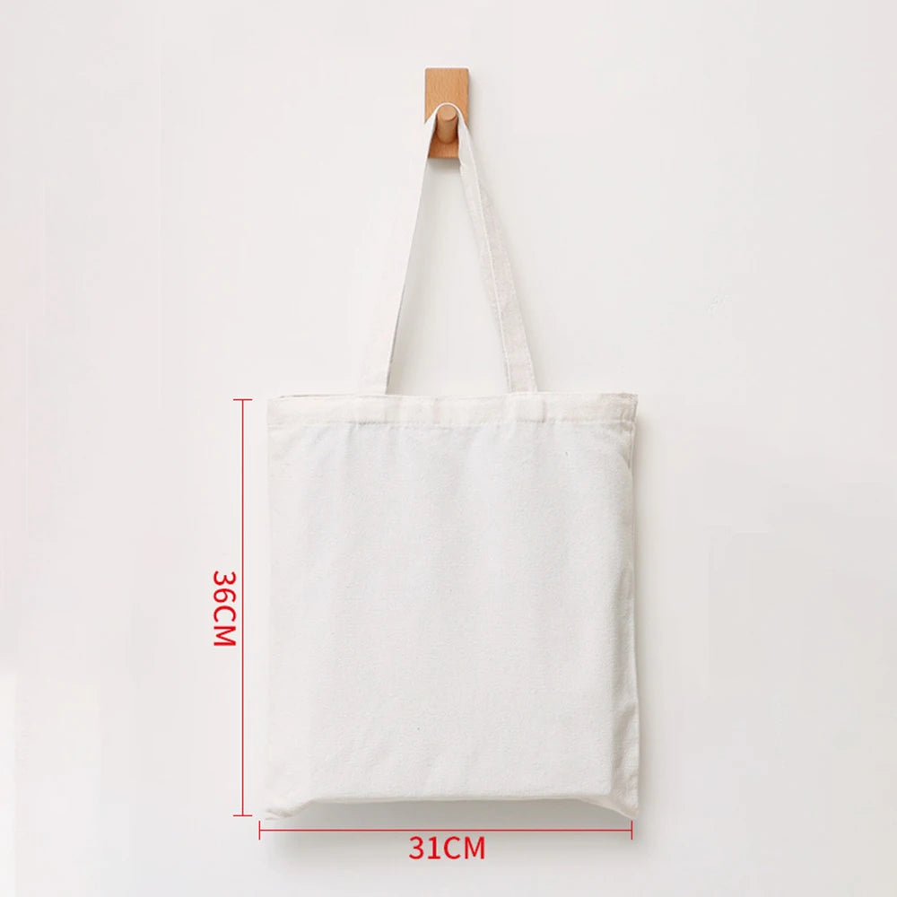 Canvas Tote Bag – Large Capacity Eco-Friendly Reusable Cotton Shoulder Bag