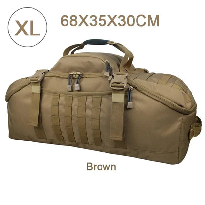 Tactical MOLLE Duffle Bag Backpack – 25L / 45L / 80L Outdoor Military Pack