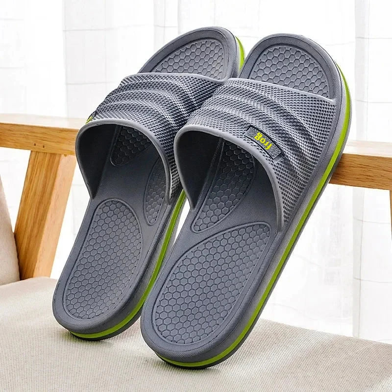 Pmoiste Soft Eva Bathroom Slippers Men Comfortable Designer Light Living Room Shoes Slip-On Not Slip