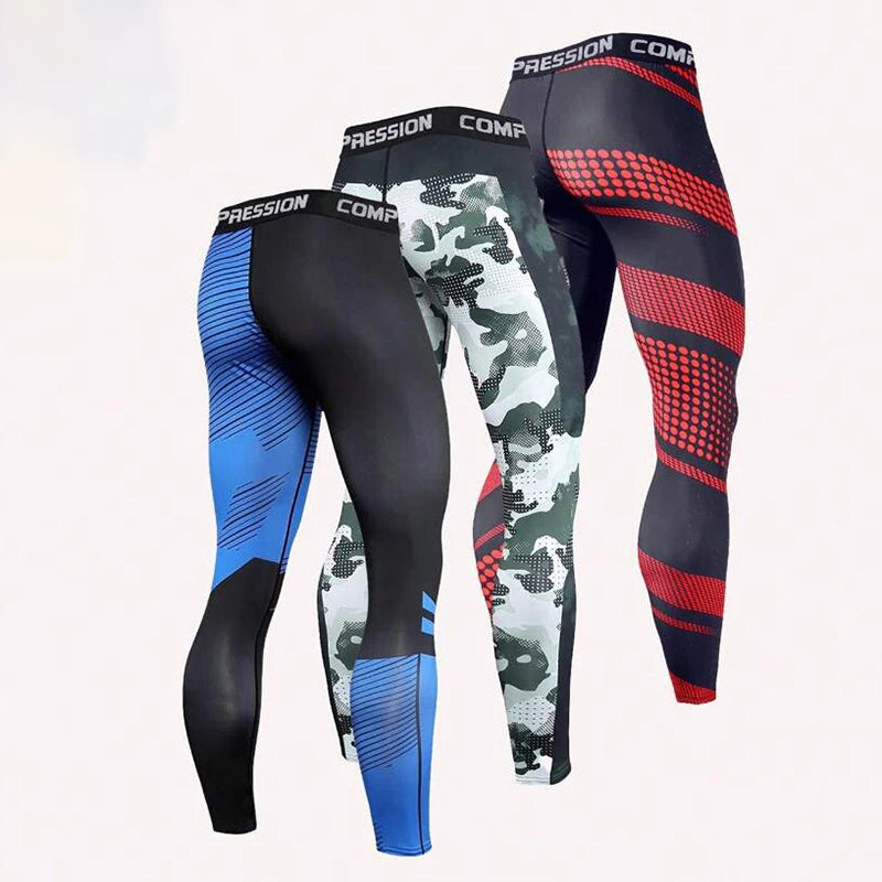 Men's Compression Leggings – Gym Training Tights & Sports Pants
