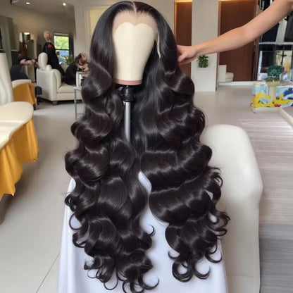 Raw Peruvian Body Wave Lace Front Wig – 250 Density Human Hair