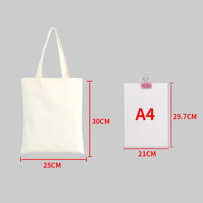 Canvas Tote Bag – Large Capacity Eco-Friendly Reusable Cotton Shoulder Bag
