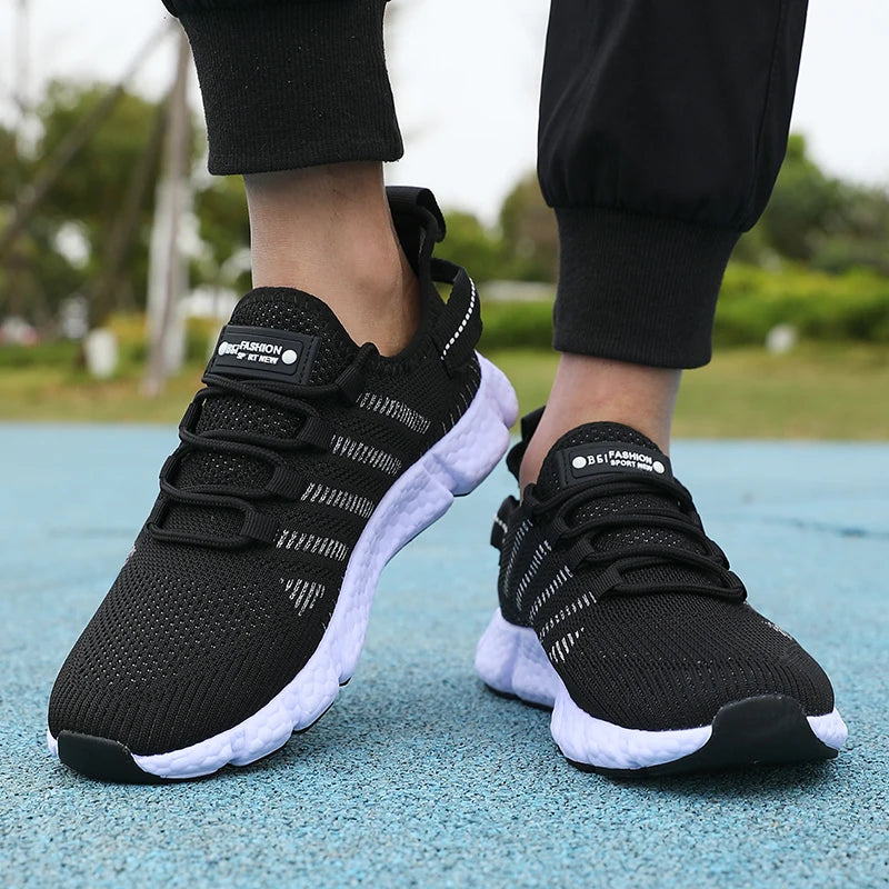 Men's Mesh Breathable Sneakers – Lightweight Casual Running Shoes