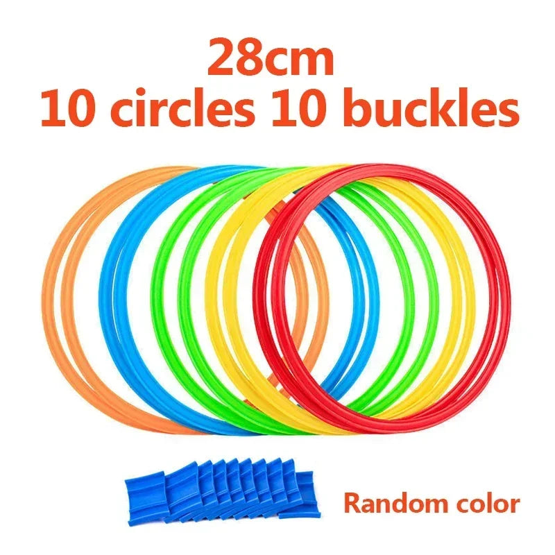 Kids Agility Jump Ring Set – Outdoor Sport Hoops with Connectors