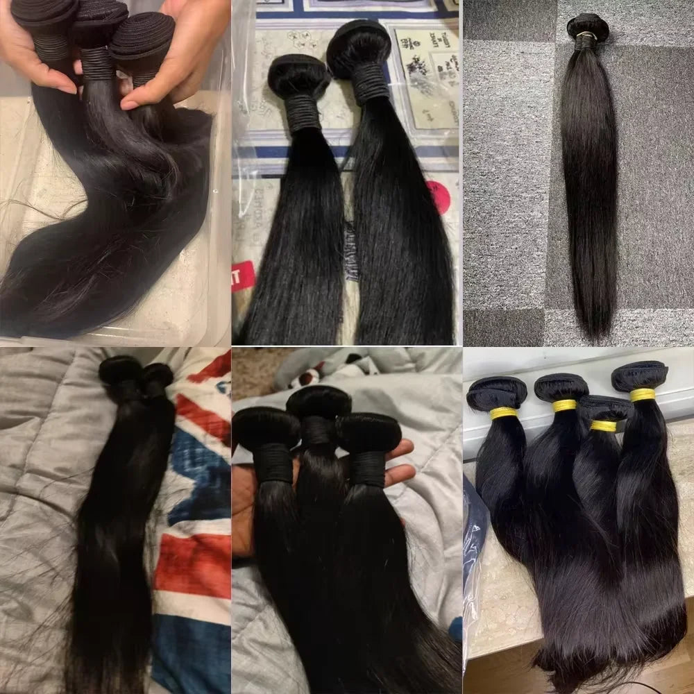 Queenlike 30 Inch Human Hair Bundles Brazilian Raw Weave 1