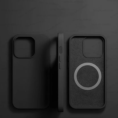 Magsafe Original Magnetic Cases Iphone 15 14 13 12 11 Pro Max Plus Wireless Charge Case Liquid