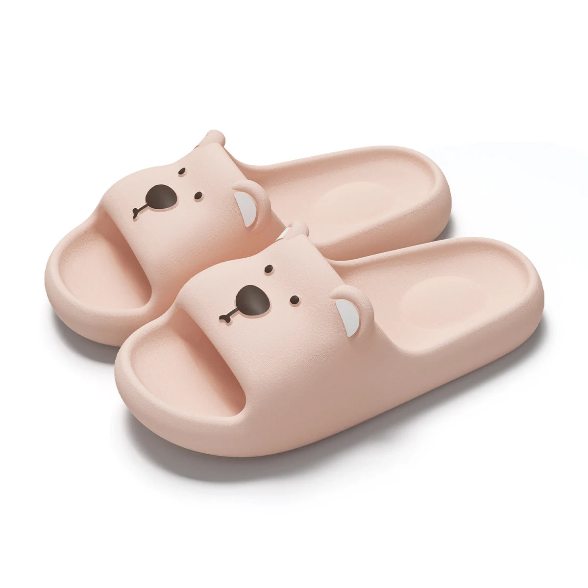 Pillow Rabbit Slippers Women Men House Slides Shower Sandals - Thick